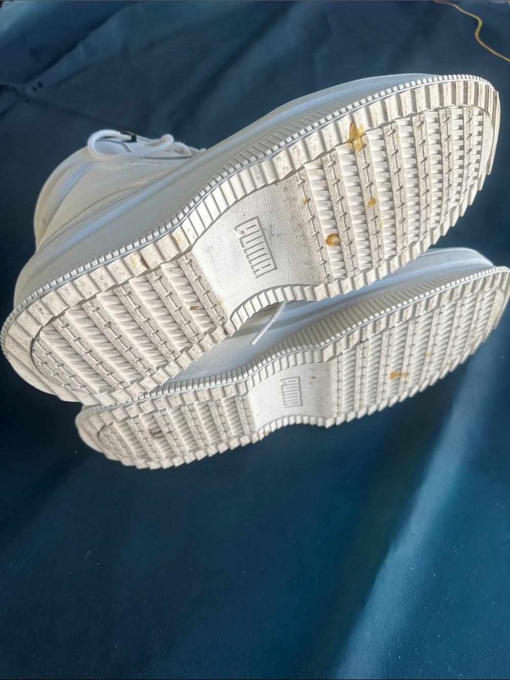 Puma Womens Mayra White High-Top Platform Sneakers Boots - Picture 13 of 13